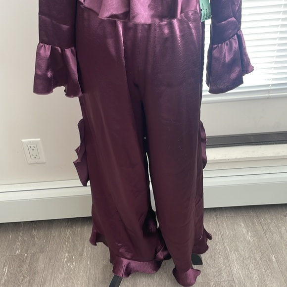 Free People Chasing Love Ruffle Satin - size XS - Picture 12 of 15